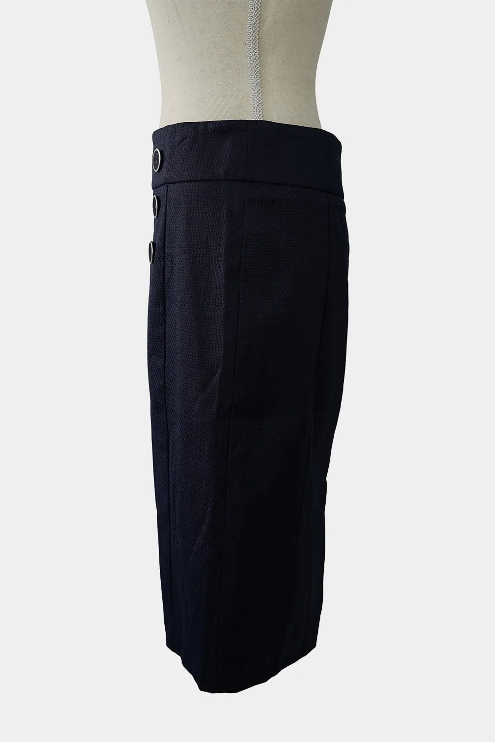 REVIEW Navy Pencil Skirt