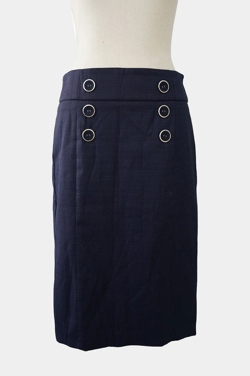 REVIEW Navy Pencil Skirt