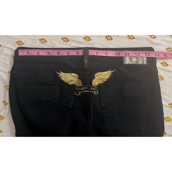 Robin's Jean Black Low-rise Skinny Jeans, Size 27