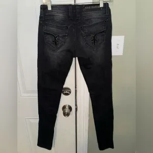 Rock Revival Black Denim Skinny Jeans Sz 25 NWOT
