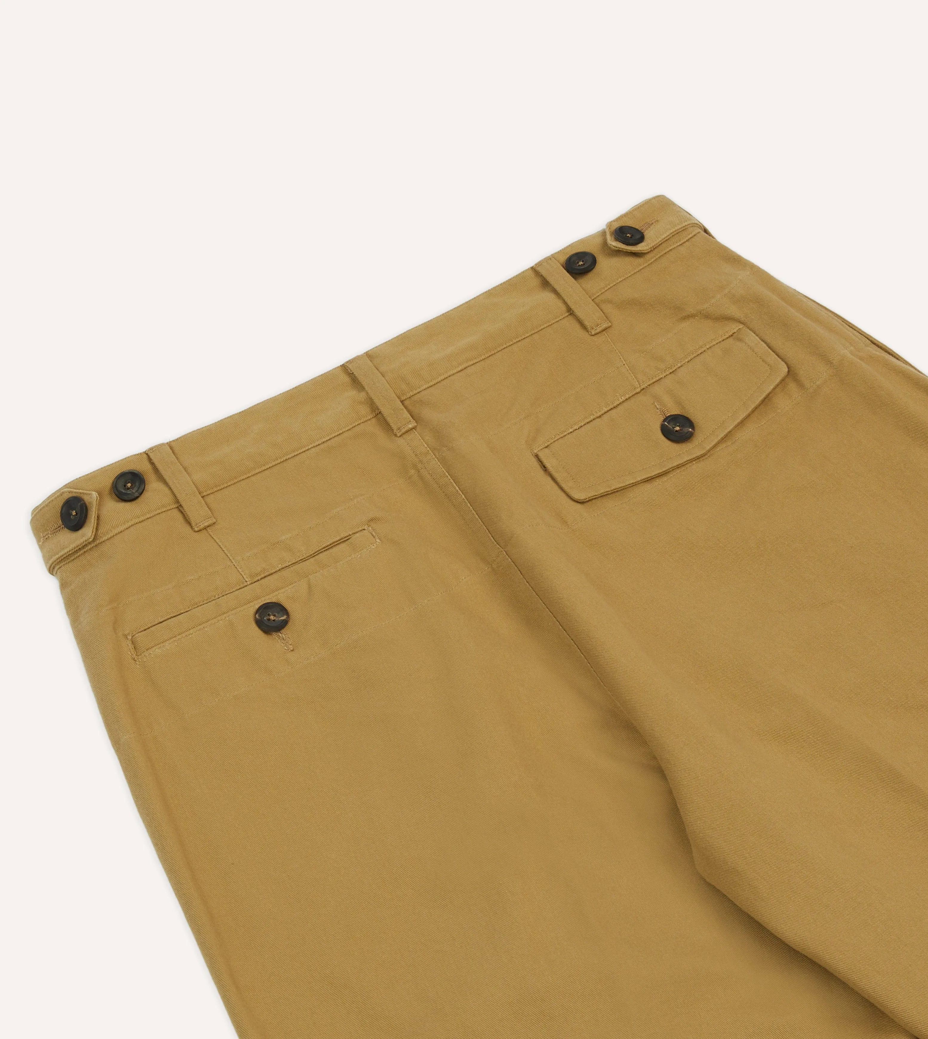 Sand Vintage Wash Cotton Games Trousers