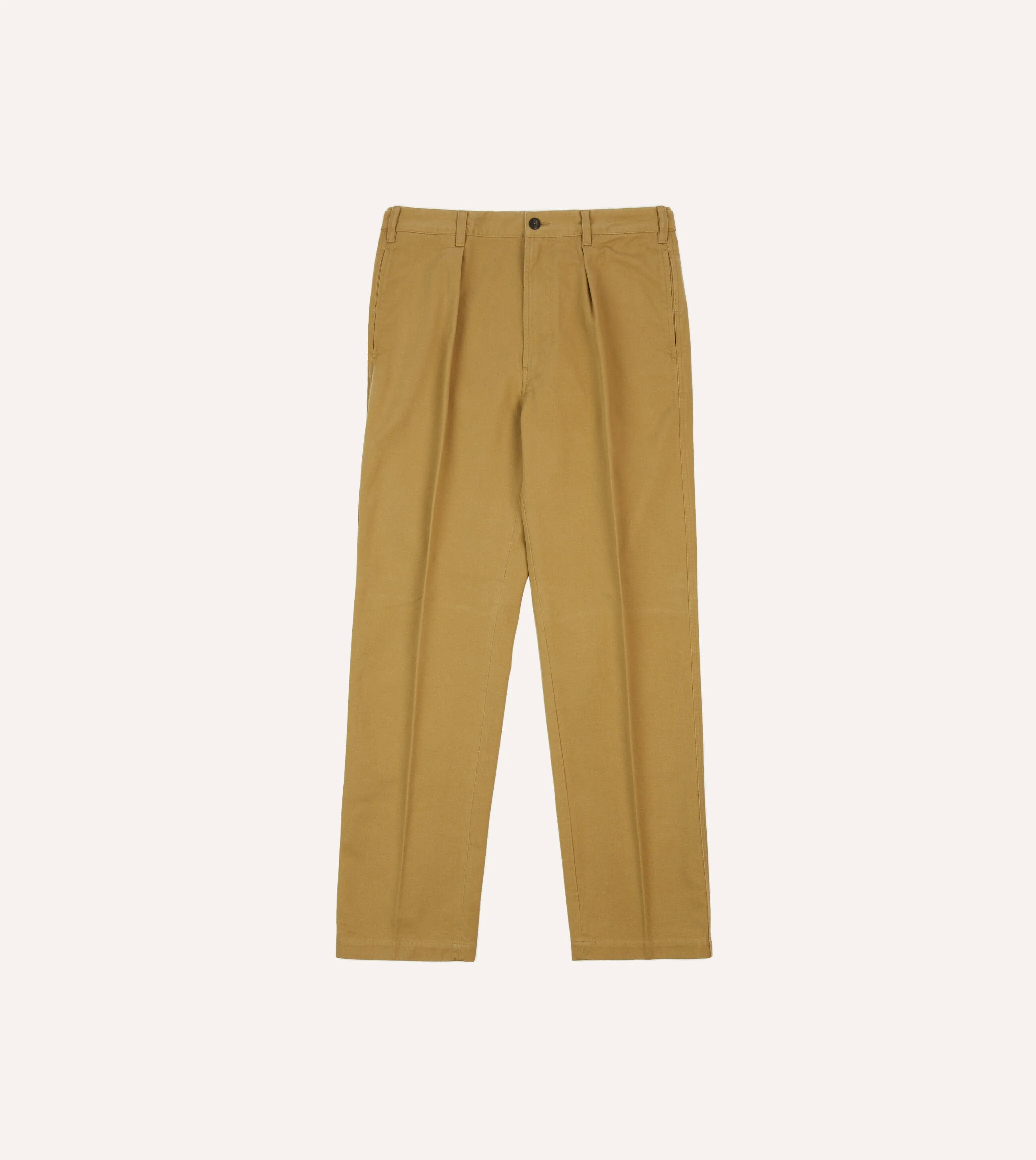 Sand Vintage Wash Cotton Games Trousers