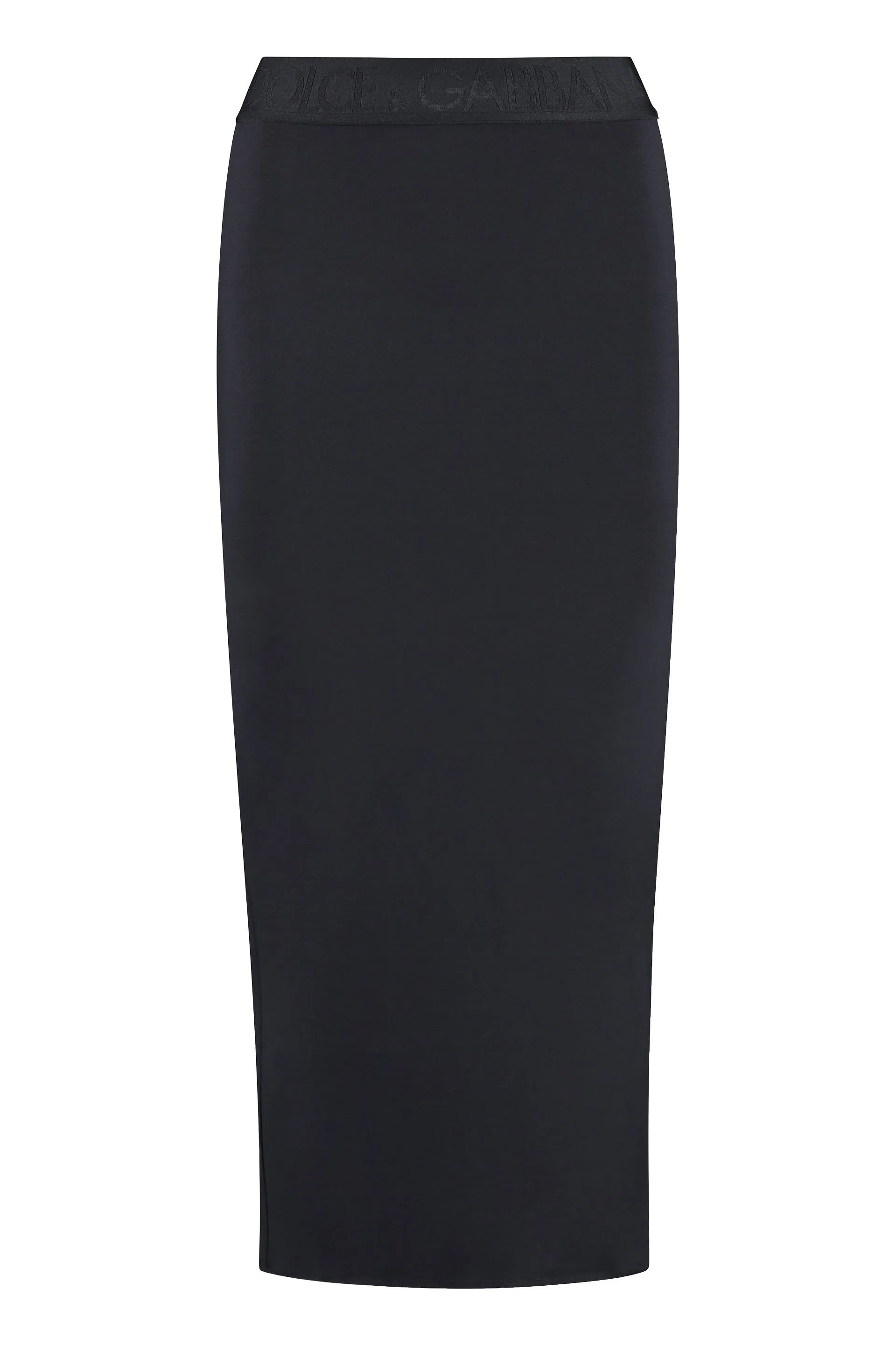 Stretch pencil skirt with zip