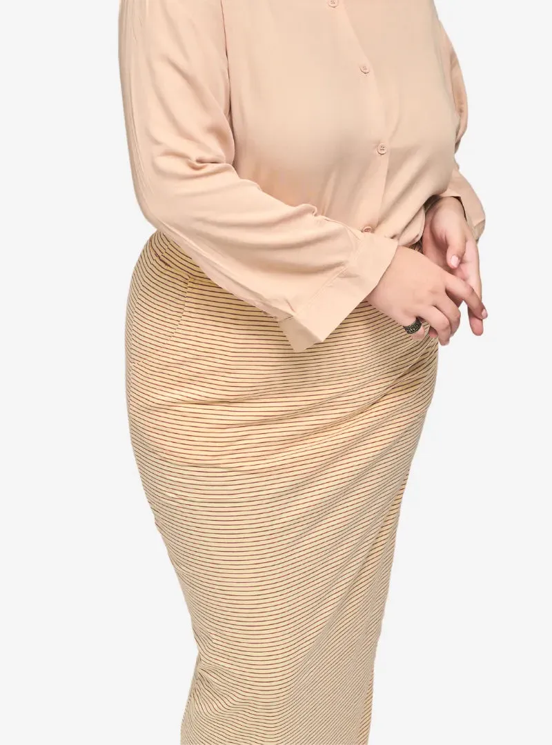 Striped Luna Pencil Skirt