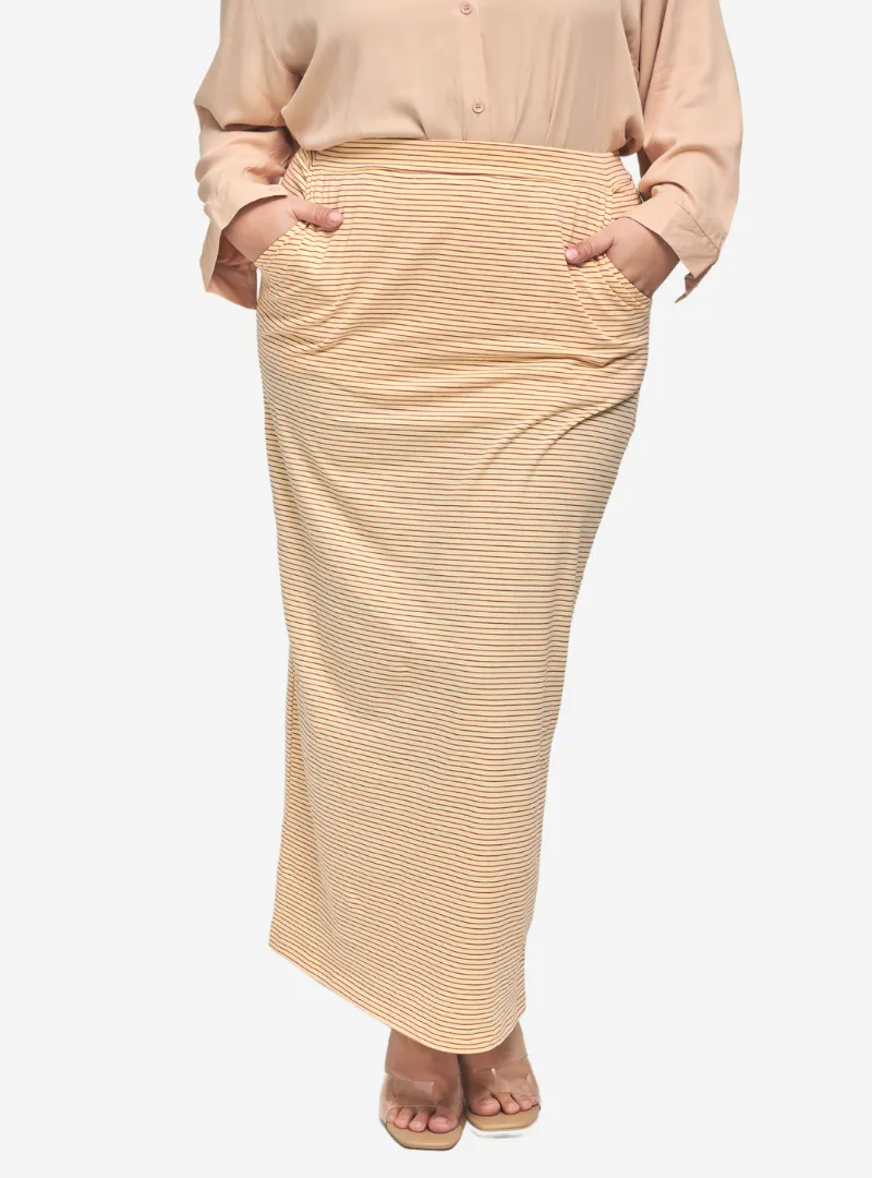 Striped Luna Pencil Skirt