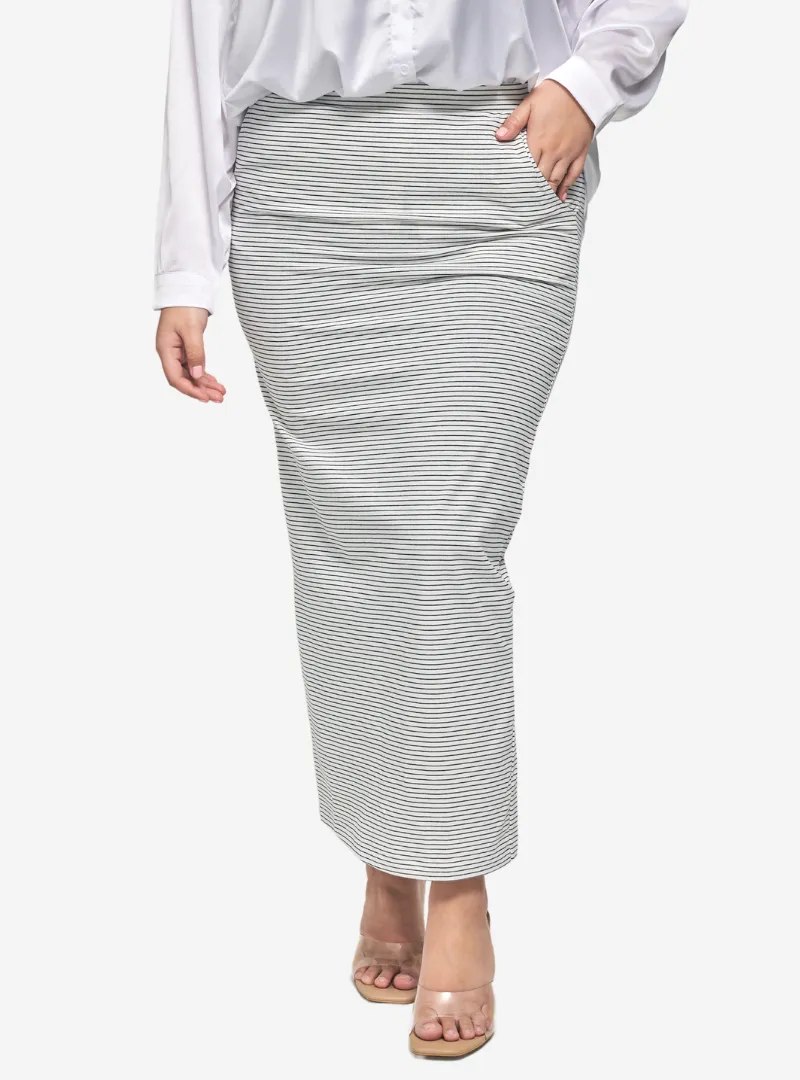 Striped Luna Pencil Skirt