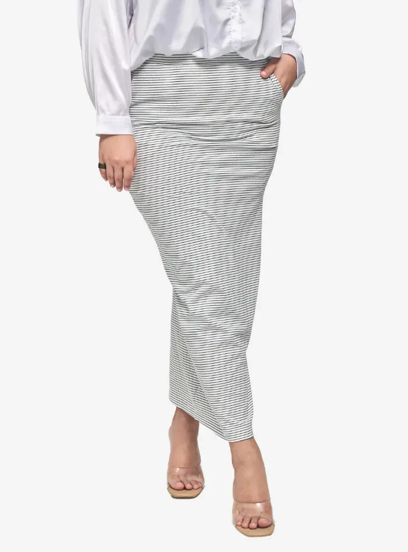 Striped Luna Pencil Skirt