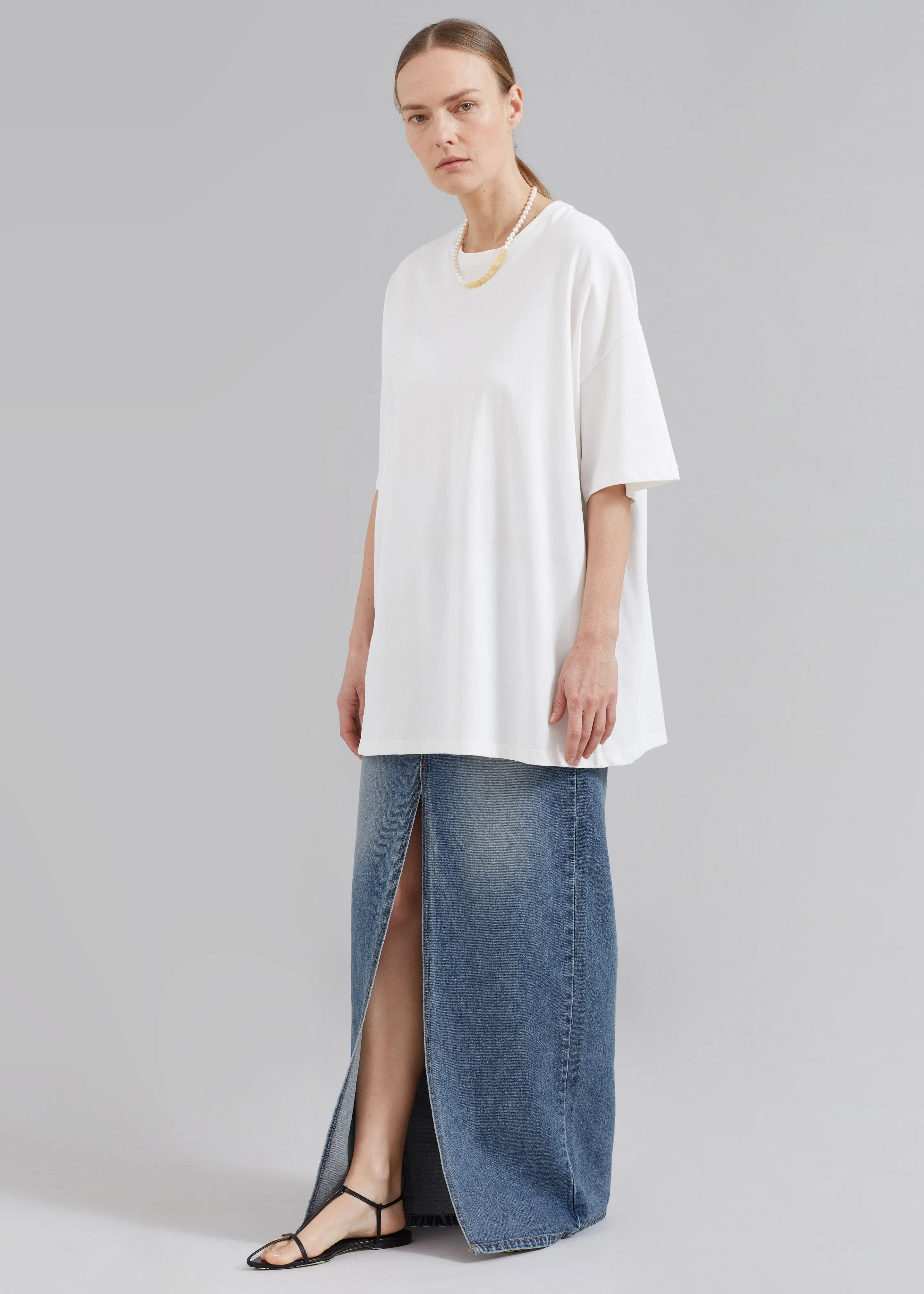 Texas Denim Pencil Skirt - Medium Wash