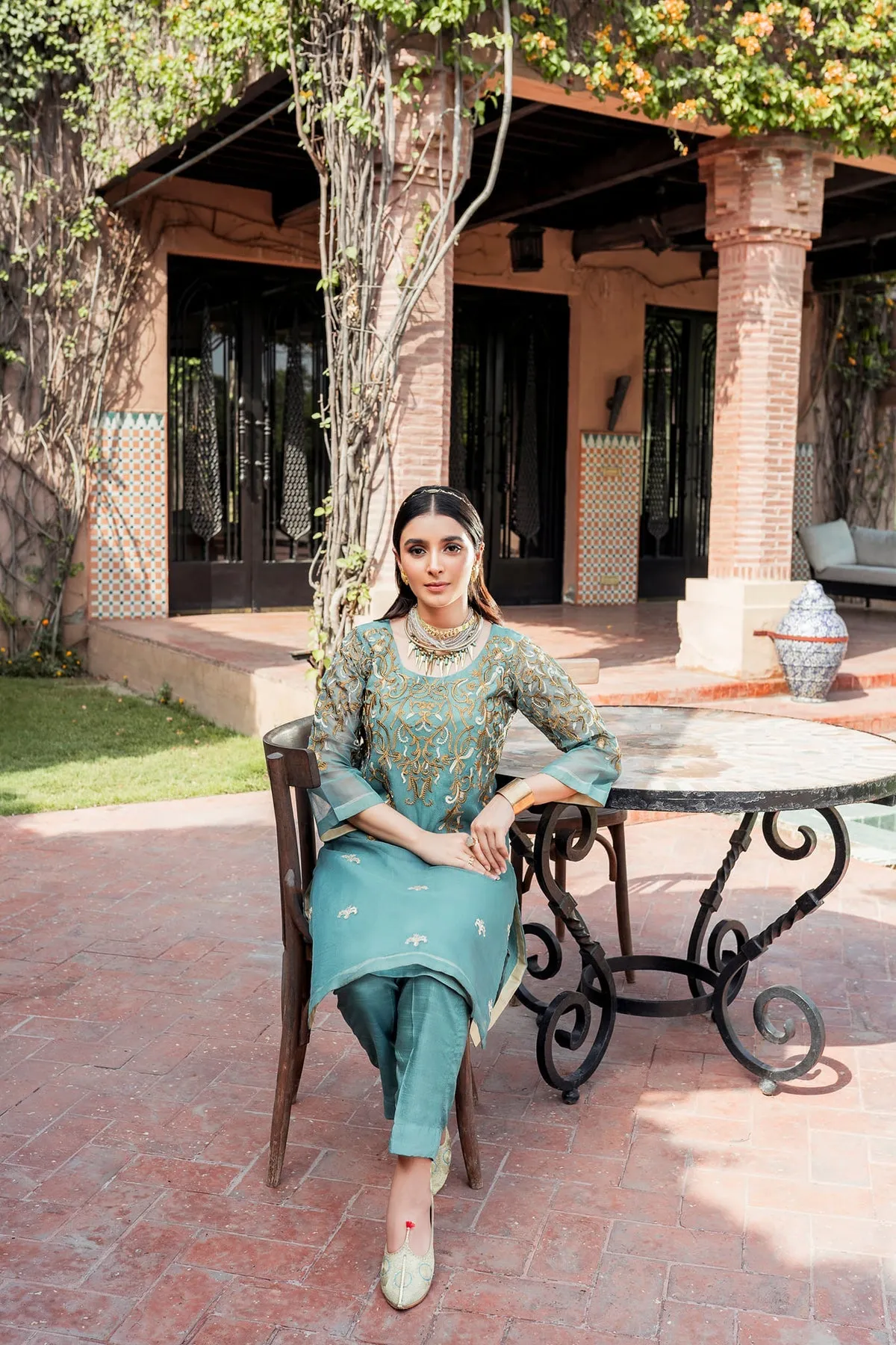 Tilla Embroidered Salwar Kameez Pakistani Eid Dress