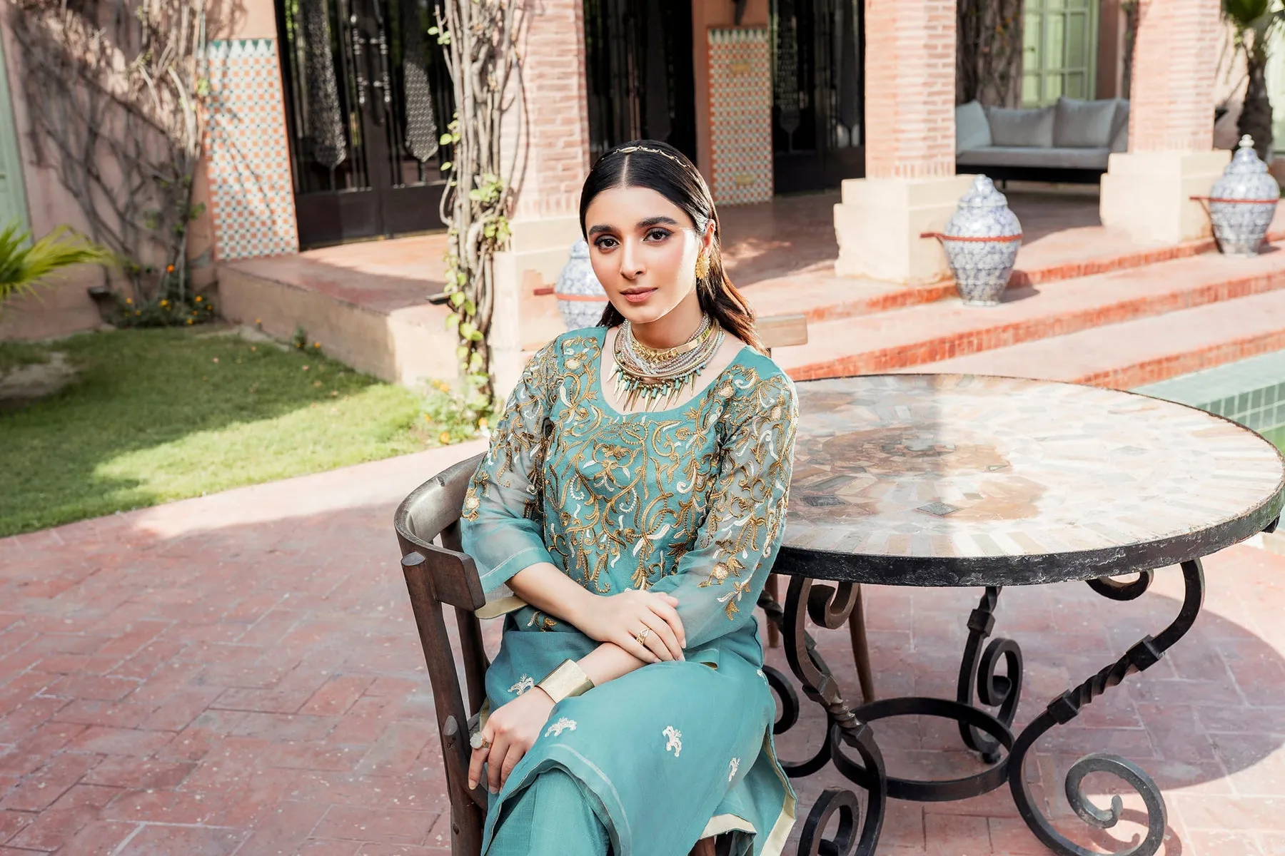 Tilla Embroidered Salwar Kameez Pakistani Eid Dress