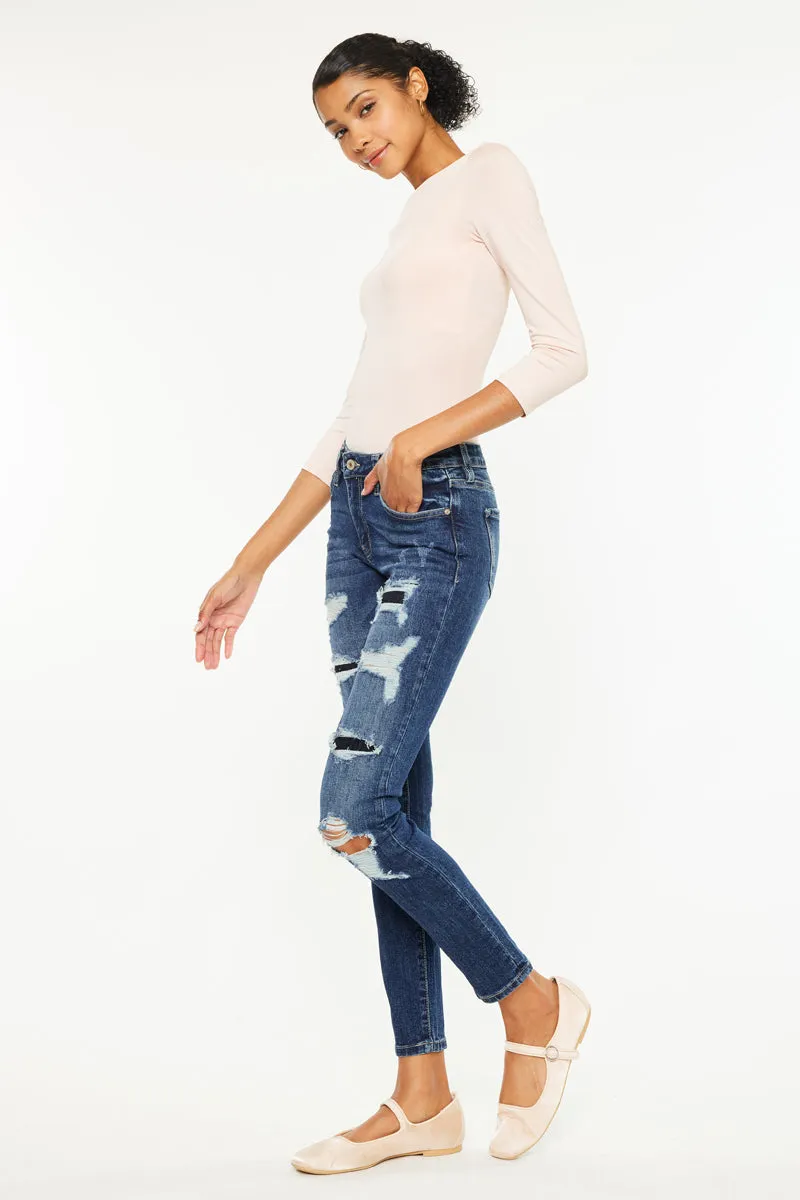 Tobie Mid Rise Super Skinny Jeans