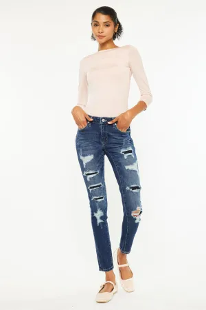 Tobie Mid Rise Super Skinny Jeans