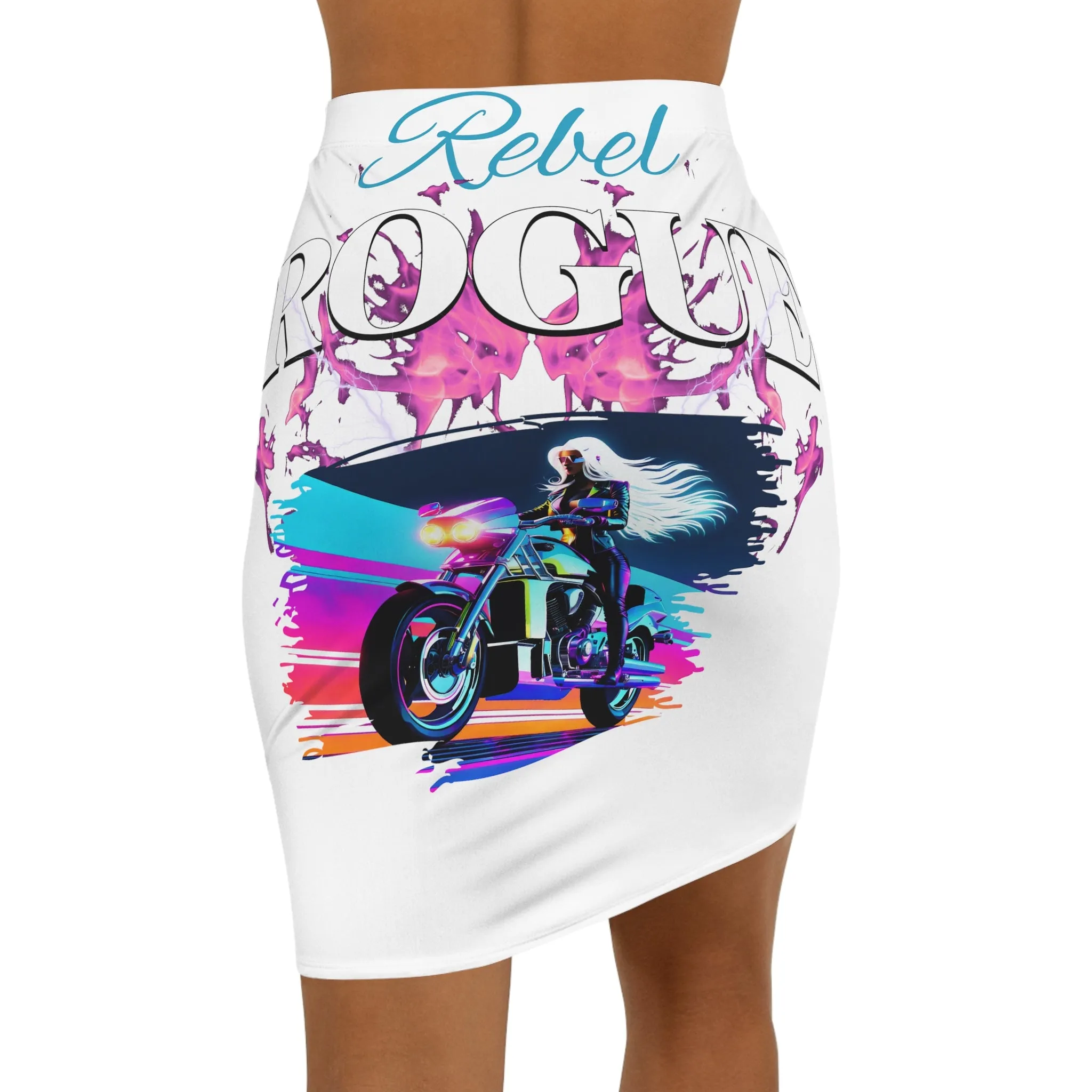 Women's Mid-Waist Pencil Skirt (AOP)