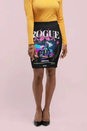 Women's Mid-Waist Pencil Skirt (AOP)
