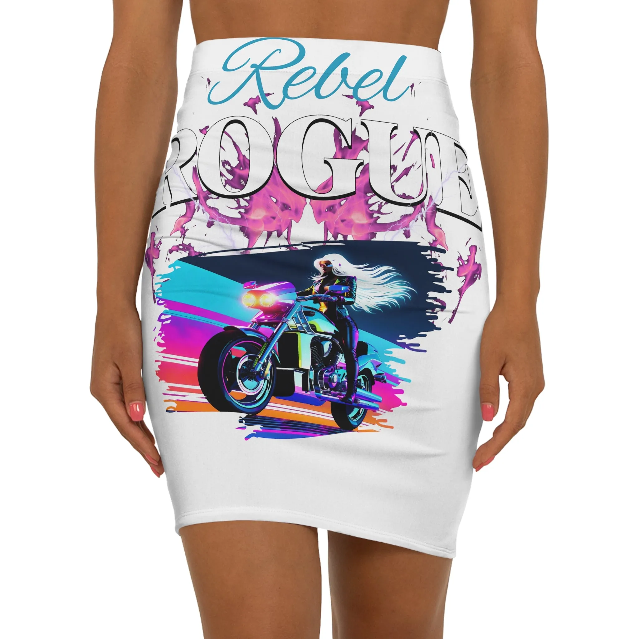 Women's Mid-Waist Pencil Skirt (AOP)