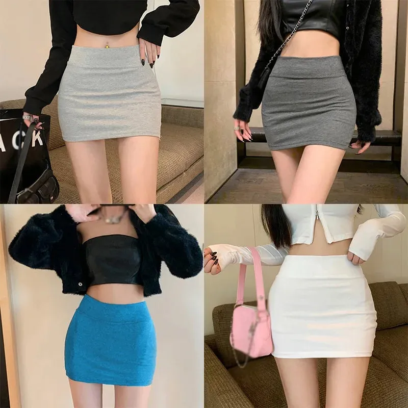 Women's Pencil Skirt Premium Bodycon Basic Stretch Above Knee Mini Pencil Skirts