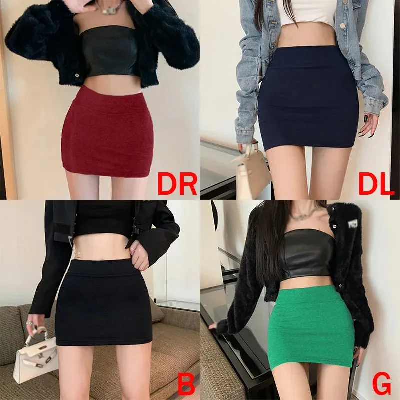 Women's Pencil Skirt Premium Bodycon Basic Stretch Above Knee Mini Pencil Skirts