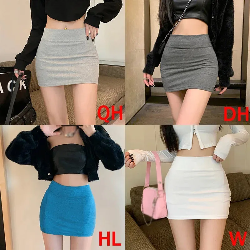 Women's Pencil Skirt Premium Bodycon Basic Stretch Above Knee Mini Pencil Skirts