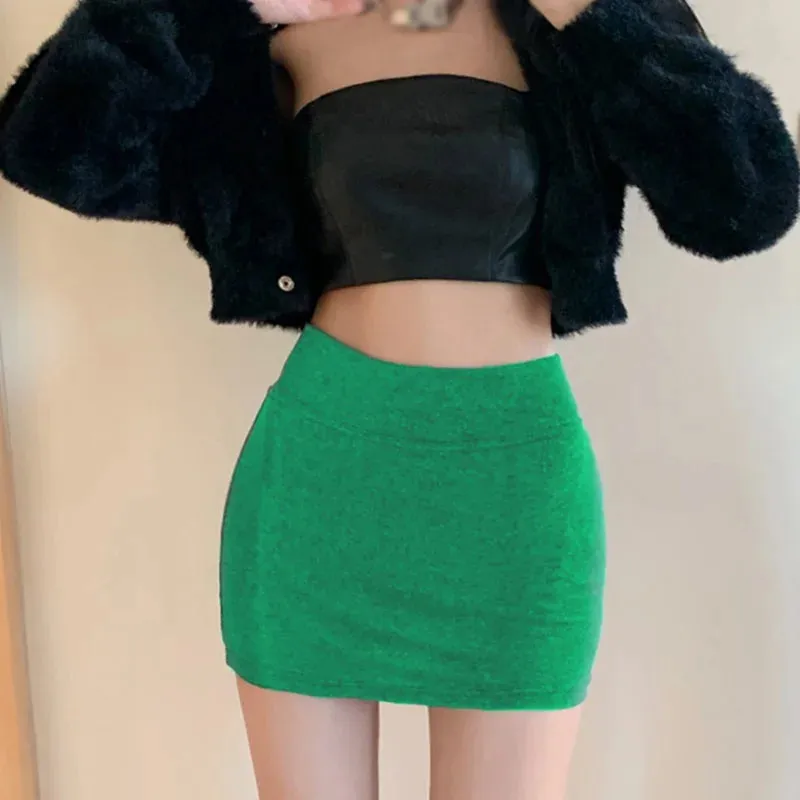 Women's Pencil Skirt Premium Bodycon Basic Stretch Above Knee Mini Pencil Skirts