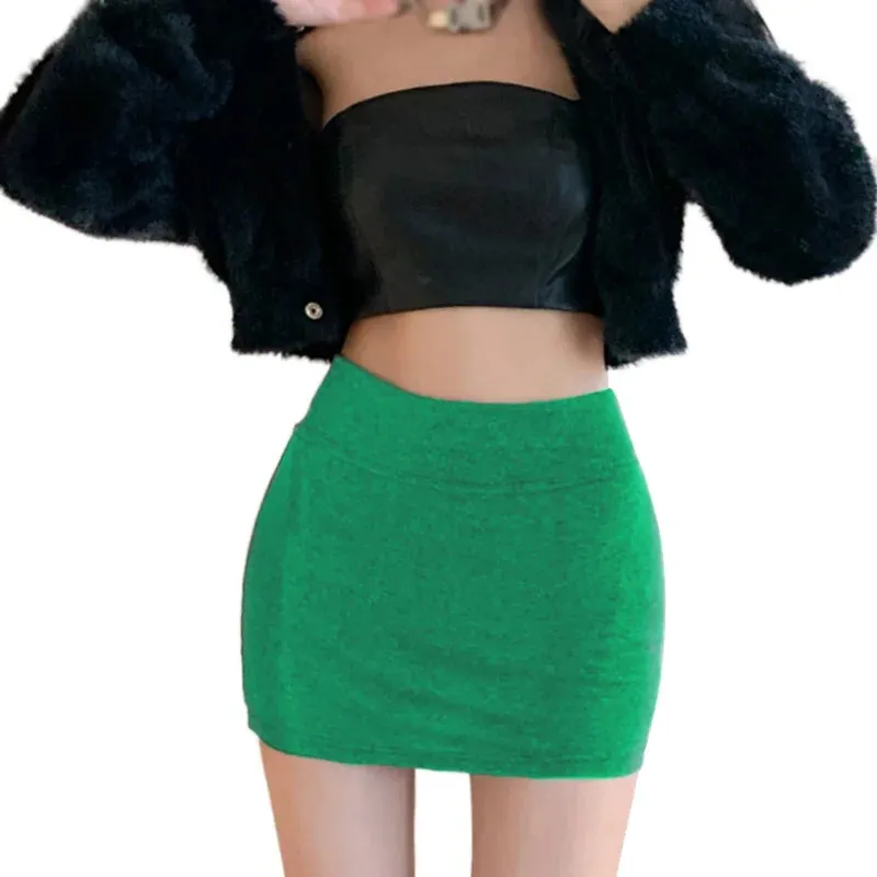 Women's Pencil Skirt Premium Bodycon Basic Stretch Above Knee Mini Pencil Skirts