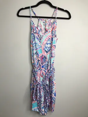 Womens Size Sm Misses Blue Lilly Pulitzer Romper