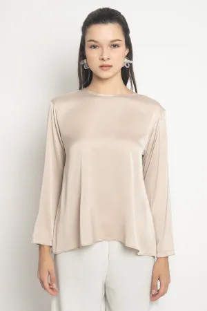 Yara Long Sleeves Inner Top in Nude