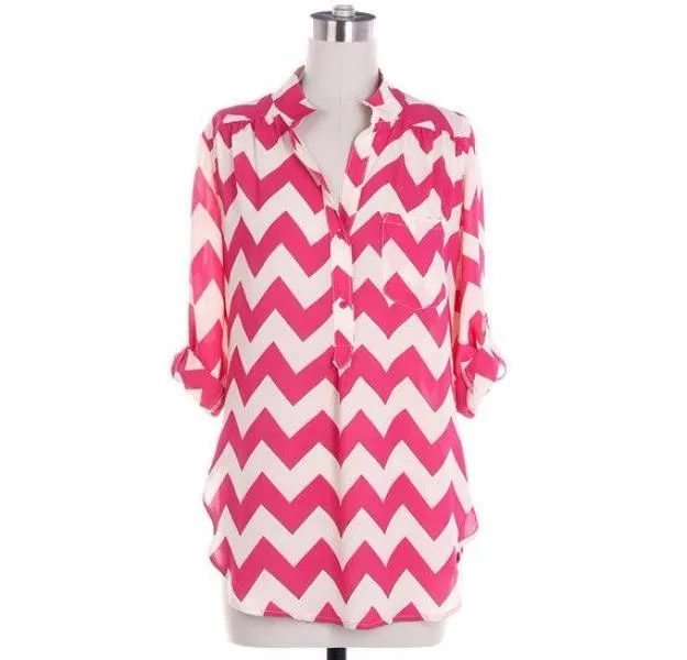 Yellow Chevron Blouse