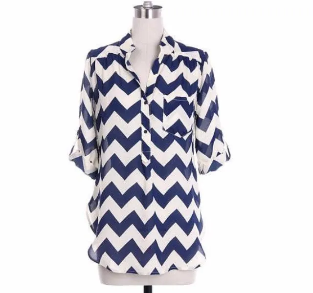 Yellow Chevron Blouse